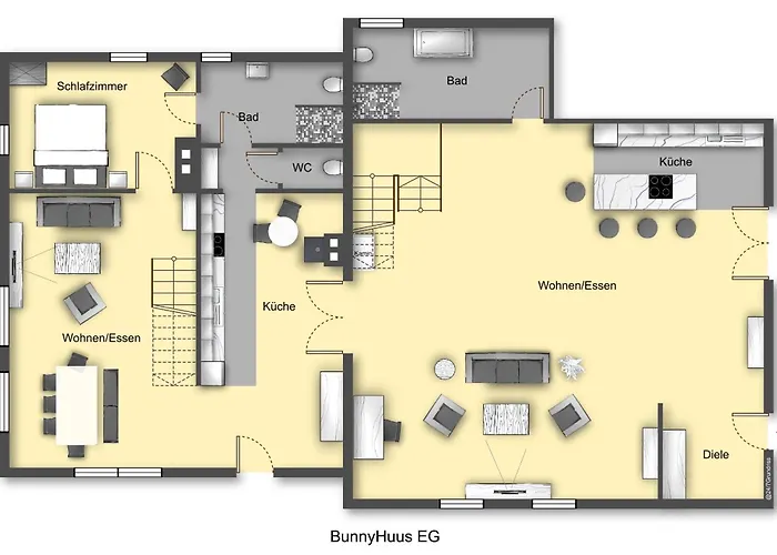 Design-landhaus Bunnyhuus - Gesamtes Haus Apartment *
